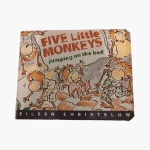 Five Little Monkeys Jumping On The Bed Board Book Eileen Christelow Childrens St